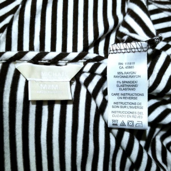 Michael Kors Striped Curve Hugging Top - Picture 7 of 7